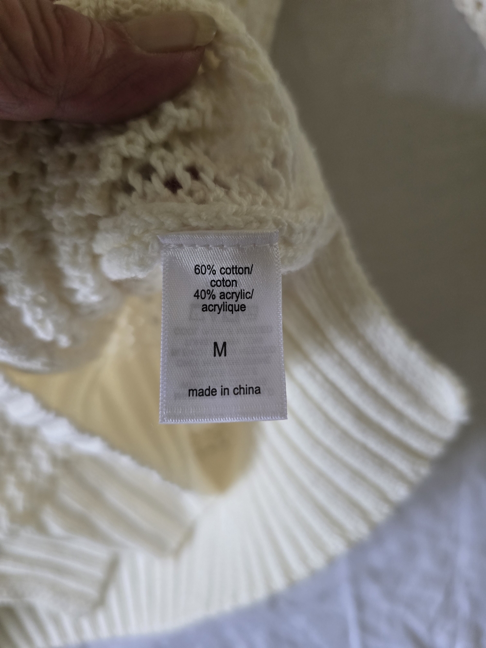 Maurices Cream Knit Sweater with American Flag - Picture 5 of 7
